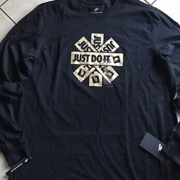 New Nike Just Do It long sleeve T-Shirt Size Small - Picture 2 of 3